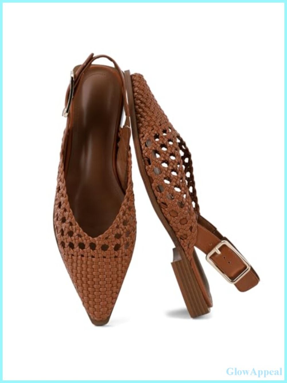 Women's Woven Mules Pointed Toe Slip-On Flats Comfort Office